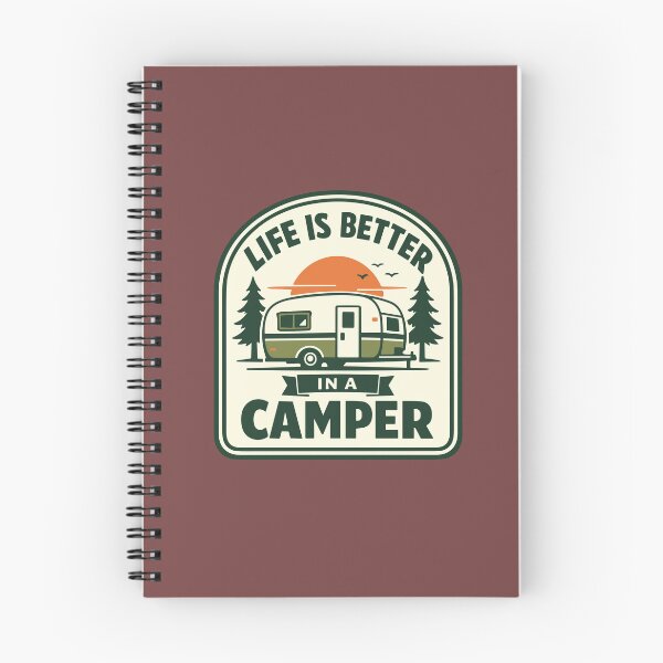 Item preview, Life Is Better In A Camper Vintage Camping Badge RV Trailer Retro Outdoor designed and sold by American Spirit.