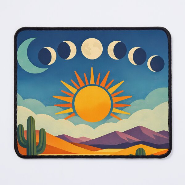 Item preview, Geometric Desert Sun and Moon Phases designed and sold by InkSmithery.