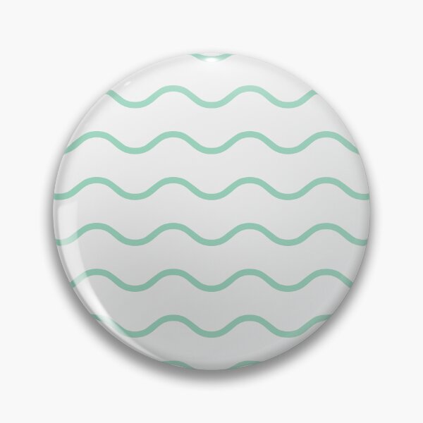 Item preview, White And Mint Waves Pattern designed and sold by pattern-archive.
