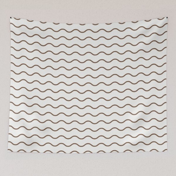 Item preview, White And Mocha Waves Pattern designed and sold by pattern-archive.