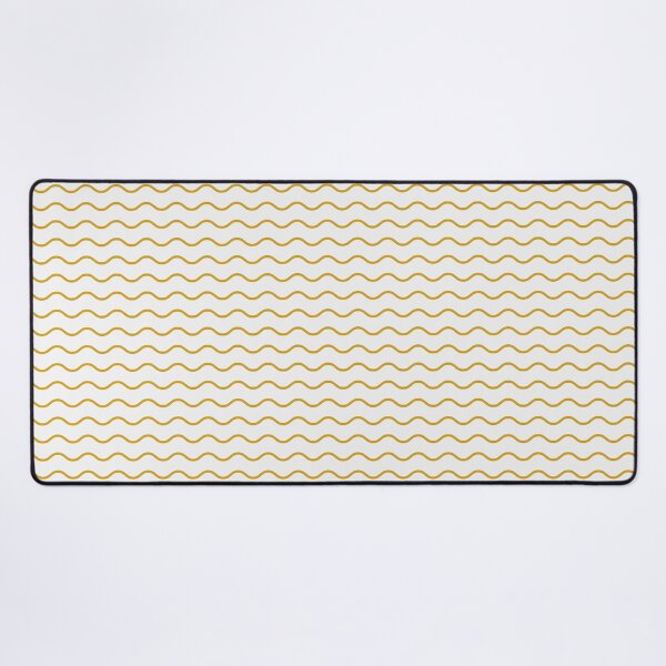 Item preview, White And Mustard Waves Pattern designed and sold by pattern-archive.