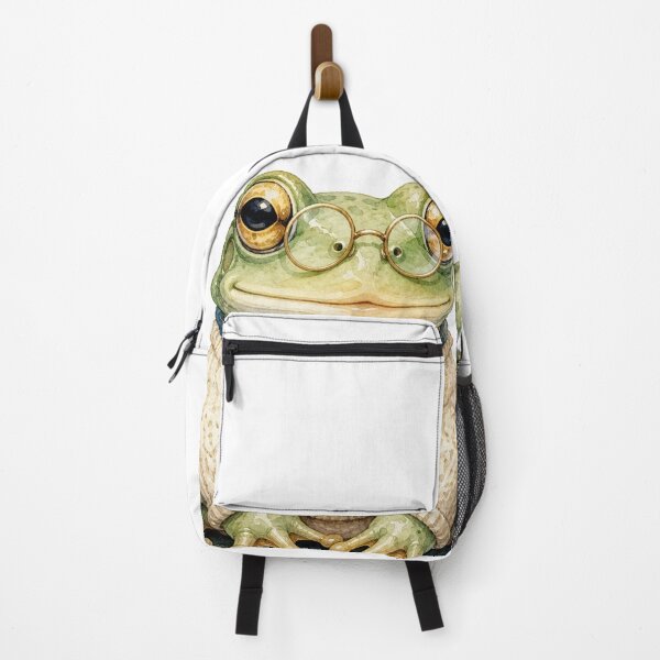 Item preview, Cute Scholar Frog - Botany Lover Watercolor Art designed and sold by Clavivs.
