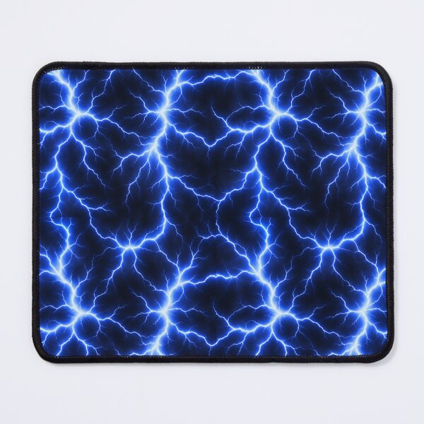 Item preview,   Electric Lightning Pattern – Blue Energy Storm Seamless Abstract Design designed and sold by AnimalAirtistry.
