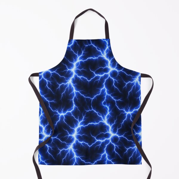 Item preview, Electric Lightning Pattern – Blue Energy Storm Seamless Abstract Design designed and sold by AnimalAirtistry.