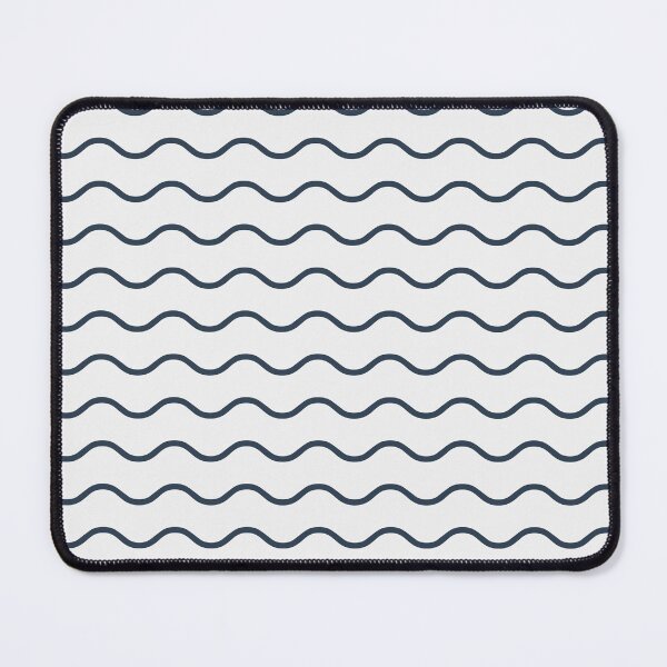 Item preview, White And Navy Waves Pattern designed and sold by pattern-archive.