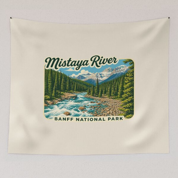 Item preview, Banff National Park Retro Design designed and sold by Gideon Emmerich.