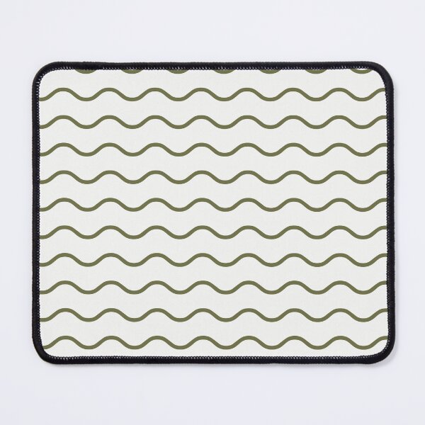Item preview, White And Olive Waves Pattern designed and sold by pattern-archive.