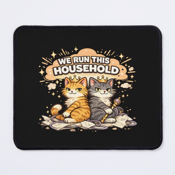 Item preview, We Run This Household Funny Cat Owner Design designed and sold by Dream-Fab.