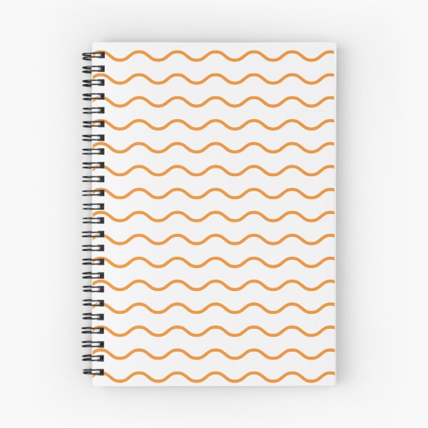 Item preview, White And Orange Waves Pattern designed and sold by pattern-archive.
