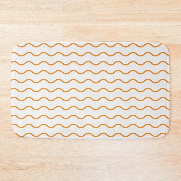 Item preview, White And Orange Waves Pattern designed and sold by pattern-archive.