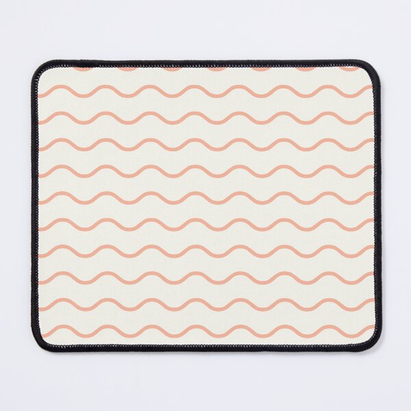 Item preview, White And Peach Waves Pattern designed and sold by pattern-archive.