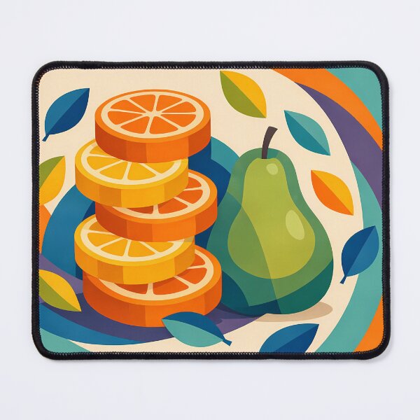 Item preview, Stacked Citrus Slices and Pear Illustration designed and sold by InkSmithery.