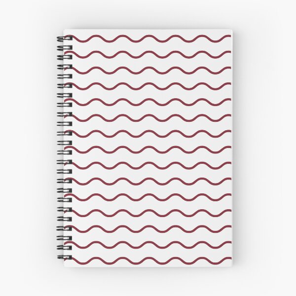 Item preview, White And Pastel Red Waves Pattern designed and sold by pattern-archive.