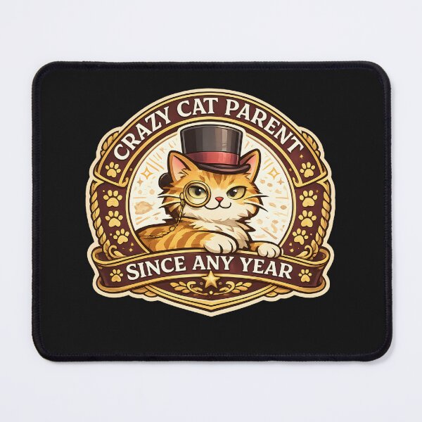Item preview, Crazy Cat Parent Funny Cat Lover Vintage Design designed and sold by Dream-Fab.