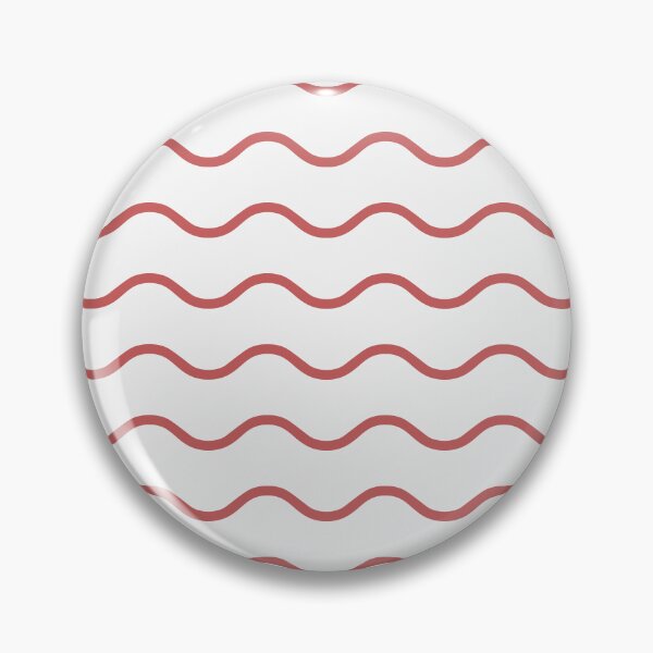 Item preview, White And Red Waves Pattern designed and sold by pattern-archive.