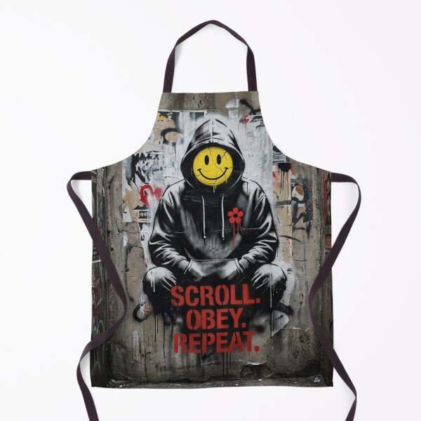 Item preview, Scroll Obey Repeat Streetwear Graphic Tee – Digital Addiction Urban Graffiti Design designed and sold by PLUSHIWORLDtm.