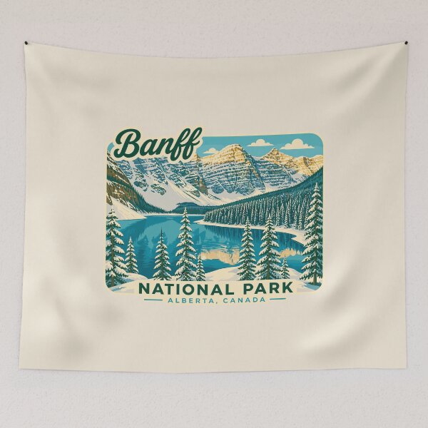 Item preview, Banff National Park Retro Design designed and sold by Gideon Emmerich.