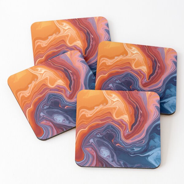 Item preview, Dual Flame Drift — Modern Fluid Art designed and sold by EpicGear085.