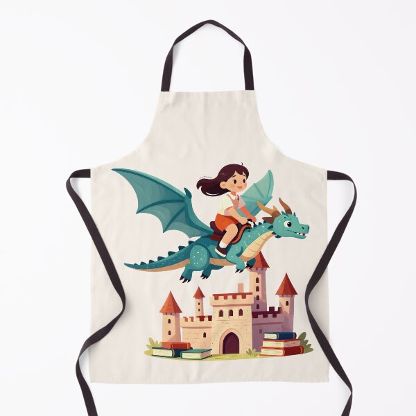 Item preview, Dragon Book Adventure – Cute Fantasy Castle Reading Graphic designed and sold by AnimalAirtistry.