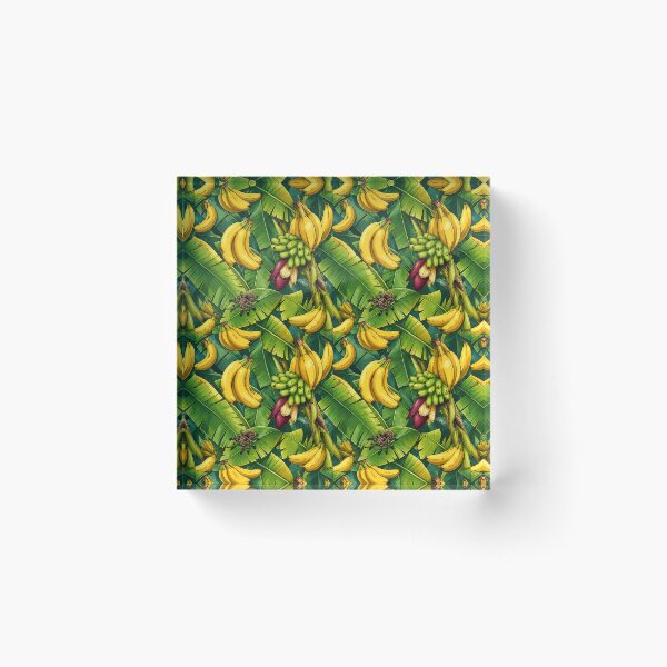Item preview, Tropical Banana Jungle Pattern – Banana Leaves & Spider Seamless Exotic Design designed and sold by AnimalAirtistry.