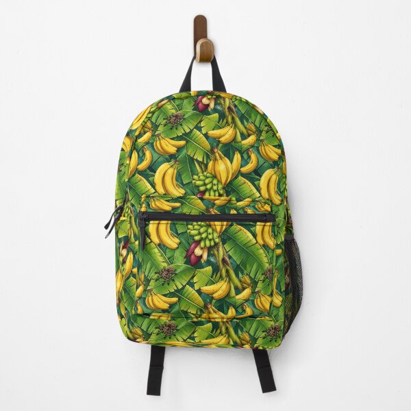 Item preview, Tropical Banana Jungle Pattern – Banana Leaves & Spider Seamless Exotic Design designed and sold by AnimalAirtistry.