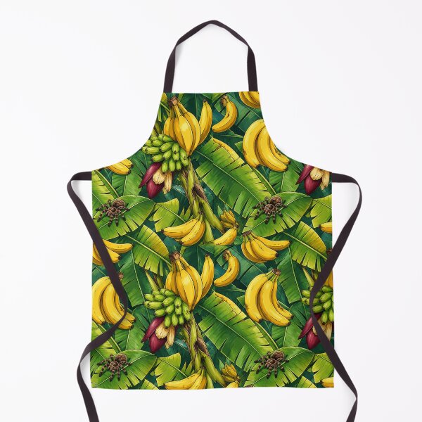 Item preview, Tropical Banana Jungle Pattern – Banana Leaves & Spider Seamless Exotic Design designed and sold by AnimalAirtistry.