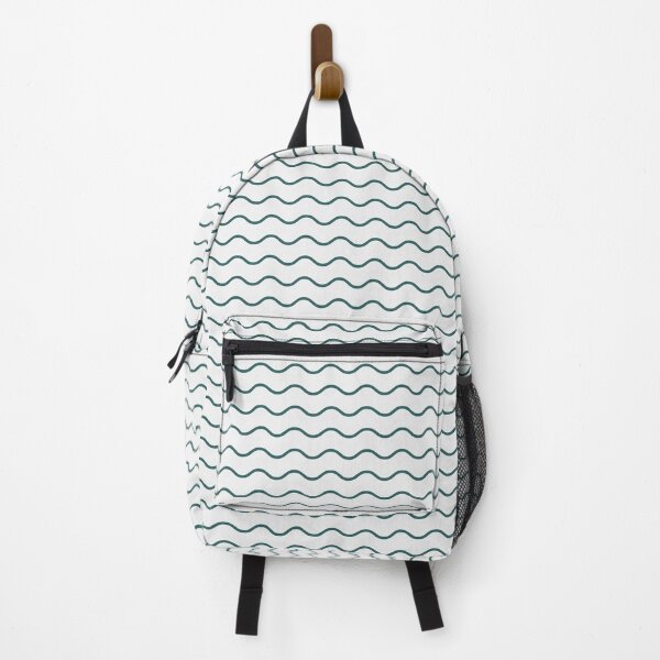 Item preview, White And Teal Waves Pattern designed and sold by pattern-archive.