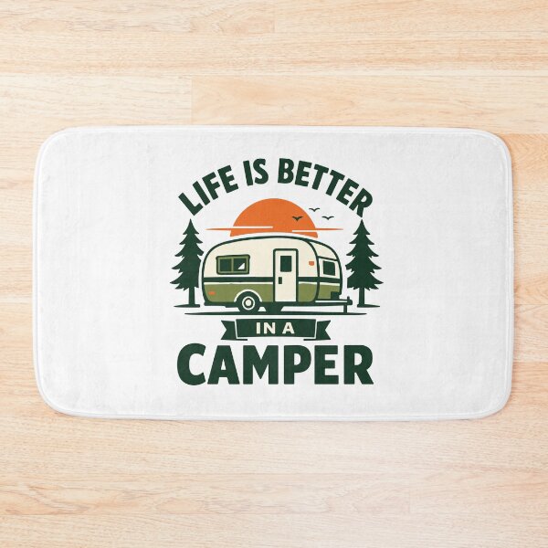 Item preview, Life Is Better In A Camper Vintage Camping Badge Retro Trailer designed and sold by American Spirit.