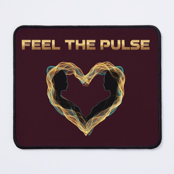 Item preview, Feel the Pulse Twin Flame Heart Energy Art designed and sold by PixelQ.