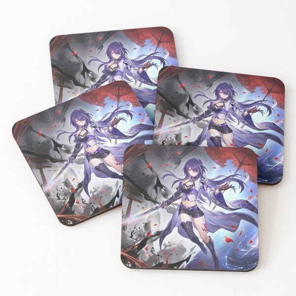 Item preview, Acheron // Honkai: Star Rail Illustration - Split Dark Eclipse Purple Anime Gaming Art designed and sold by Astraphyllia.