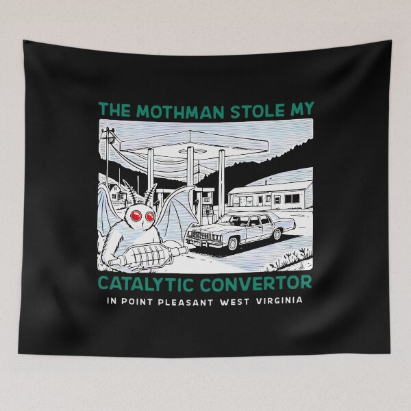 Item preview, The Mothman Stole My Catalytic Converter - Green  designed and sold by CANADIANSTORE.