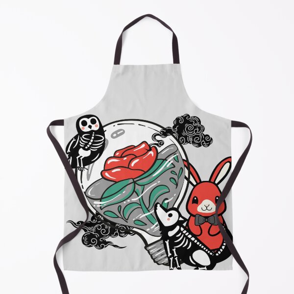 Item preview, Skeleton Owl & Red Rose Lightbulb Art designed and sold by Kanniax.