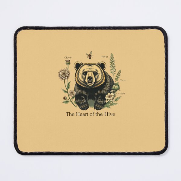 Item preview, The Heart of the Hive Vintage Bear Botanical Tee designed and sold by artlife4.