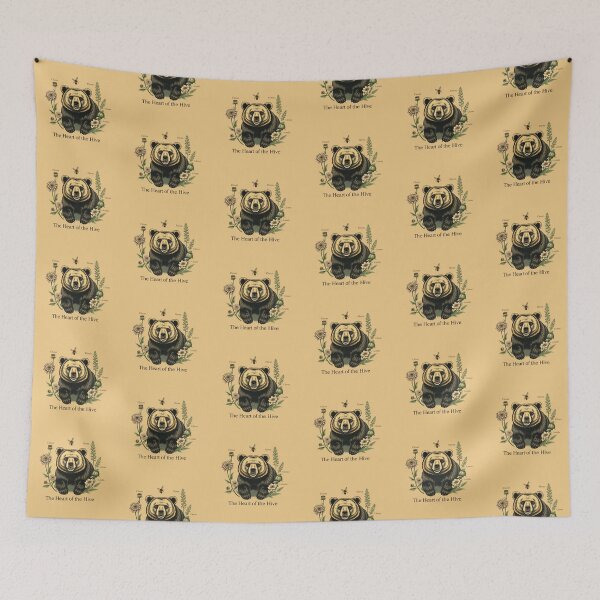 Item preview, The Heart of the Hive Vintage Bear Botanical Tee designed and sold by artlife4.
