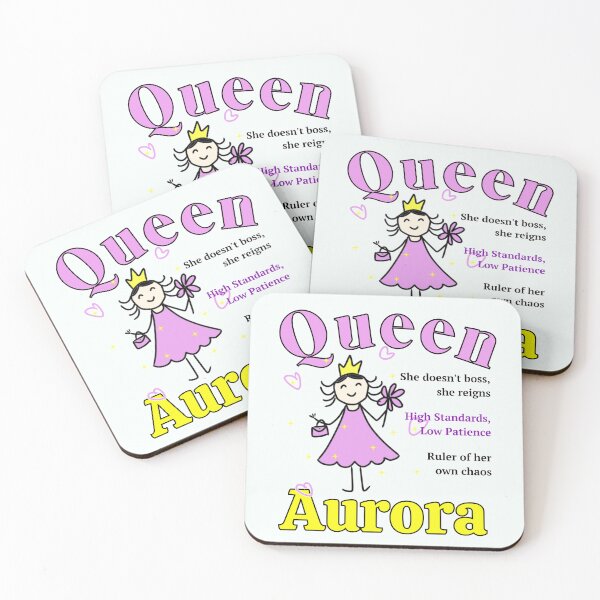 Item preview, Aurora - Personalized Name Gift for Queen - Doodle Style designed and sold by illeN-Art-World.