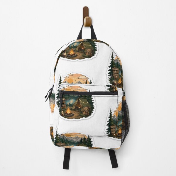 Item preview, Camping Vibes – Less WiFi More Wildlife Sticker designed and sold by Ishratparween11.