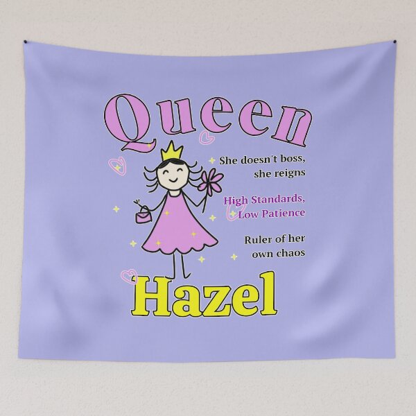 Item preview, Hazel - Personalized Name Gift for Queen - Doodle Style designed and sold by illeN-Art-World.