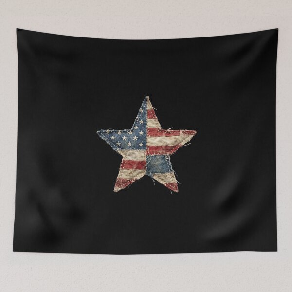 Item preview, Quilt American Star 4th of July USA Independence Day designed and sold by dudelinart.