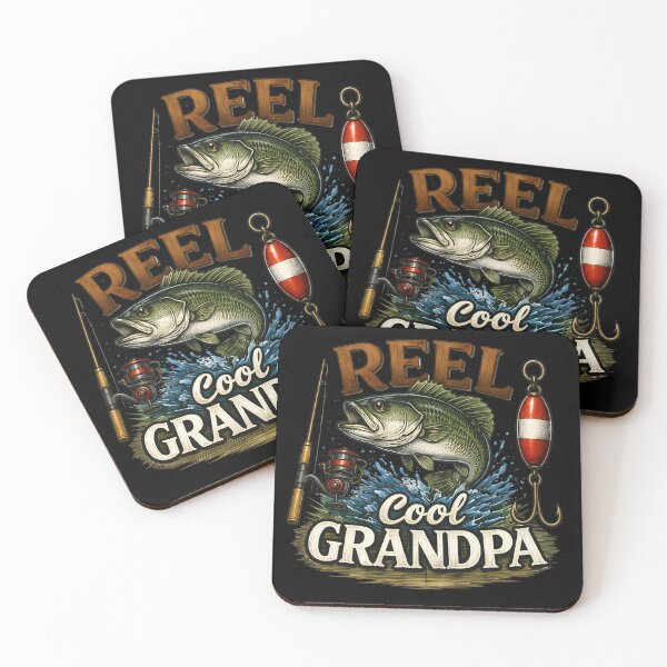 Item preview, Reel Cool Grandpa Fishing Bass Lake Vintage Fisherman Gift designed and sold by Ladys-Gents.