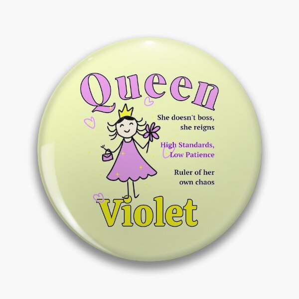 Item preview, Queen Violet - Personalized Name Gift - Doodle Style designed and sold by illeN-Art-World.