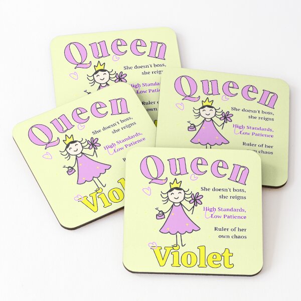 Item preview, Queen Violet - Personalized Name Gift - Doodle Style designed and sold by illeN-Art-World.