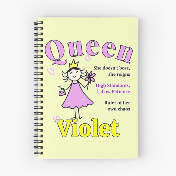 Item preview, Queen Violet - Personalized Name Gift - Doodle Style designed and sold by illeN-Art-World.