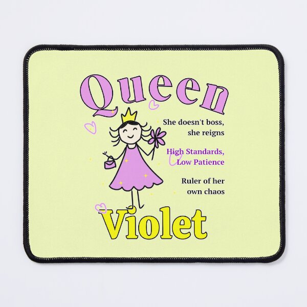 Item preview, Queen Violet - Personalized Name Gift - Doodle Style designed and sold by illeN-Art-World.