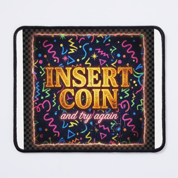 Item preview, Vintage Arcade Insert Coin Tee | Neon Streetwear Gamer Shirt designed and sold by DmaarGroup.