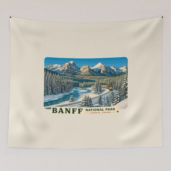 Item preview, Banff National Park Retro Design designed and sold by Gideon Emmerich.