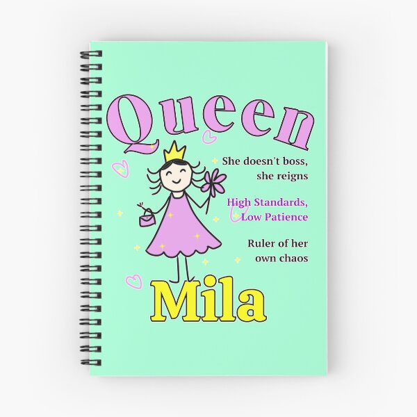 Item preview, Mila - Personalized Name Gift for Queen - Doodle Style designed and sold by illeN-Art-World.