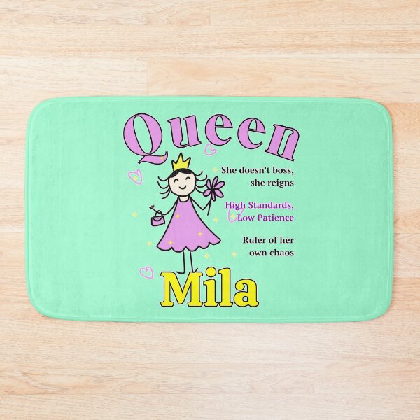 Item preview, Mila - Personalized Name Gift for Queen - Doodle Style designed and sold by illeN-Art-World.