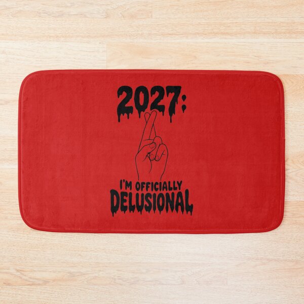 Item preview, 2027: I'm Officially Delusional — Edgy Gothic New Year Art designed and sold by MalisoStickers.