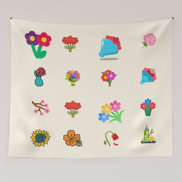 Item preview, Colorful Flower Stickers – Digital Floral Art Collection designed and sold by Yasmine Mohammed.
