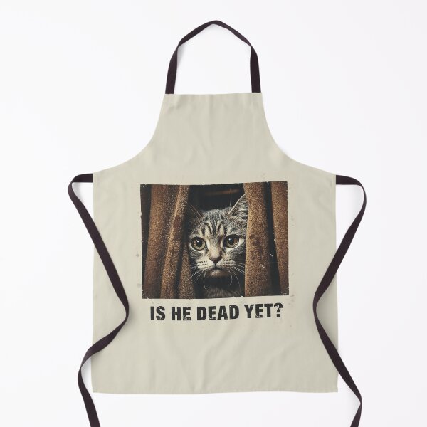 Item preview, Is He Dead Yet Nosy Cat Meme Vintage designed and sold by PROPera-design.